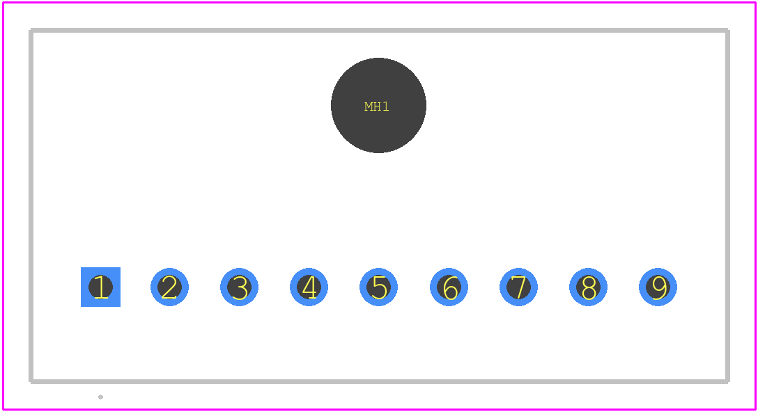 1744426-9 - TE Connectivity PCB footprint - Other - Other - 1744426-9-1