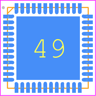 STDRIVE181 - STMicroelectronics PCB footprint - Quad Flat No-Lead - Quad Flat No-Lead - VFQFN48L-D