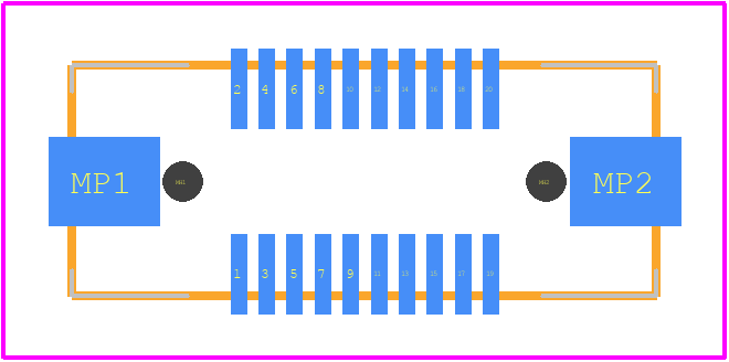 53625-0274 - Molex PCB footprint - Other - Other - 53625-0274-2