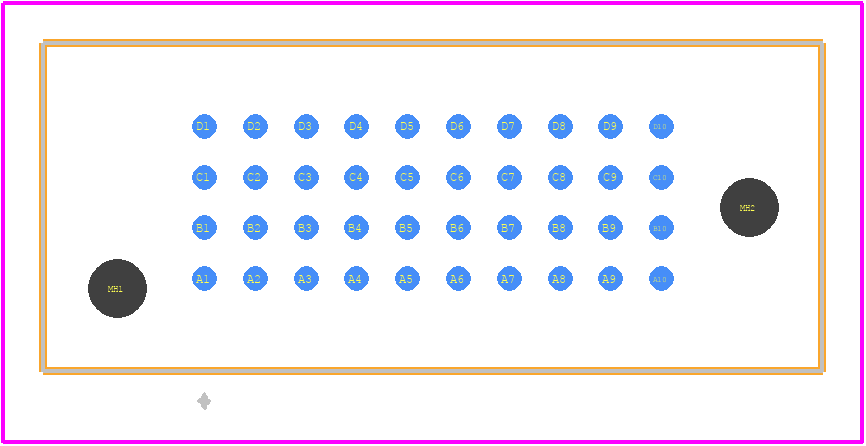 LPAM-10-01.0-L-04-2-K-TR - SAMTEC PCB footprint - Other - Other - LPAM-10-01.0-L-04-2-K-TR-1