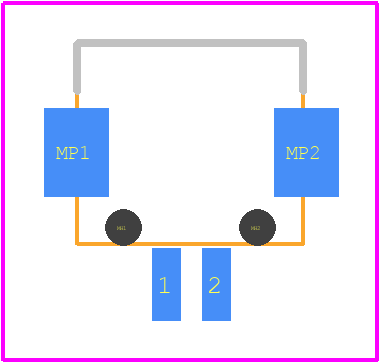 DF13-2P-1.25H(76) - Hirose PCB footprint - Other - Other - DF13-2P-1.25H(76)-2