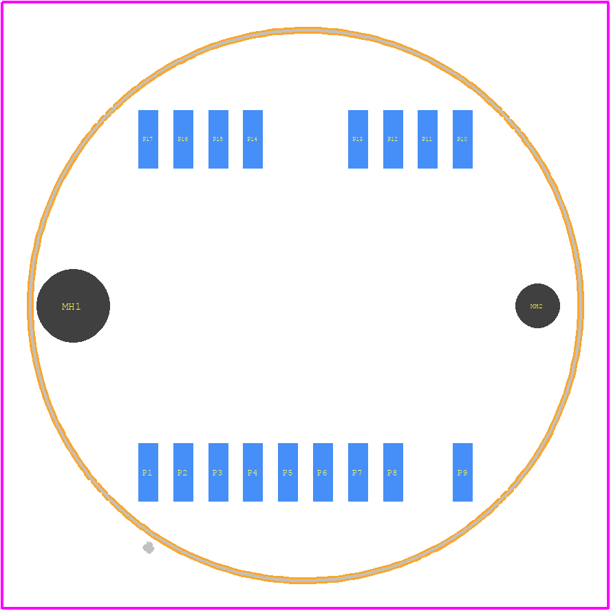 21033812818 - HARTING PCB footprint - Other - Other - 21033812815