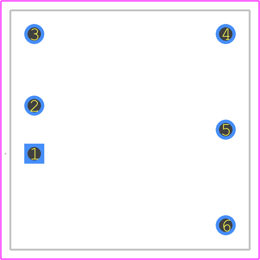 REC6K-483.3SAW - RECOM Power PCB footprint - Other - Other - Industry standard 6W 1”x1” package