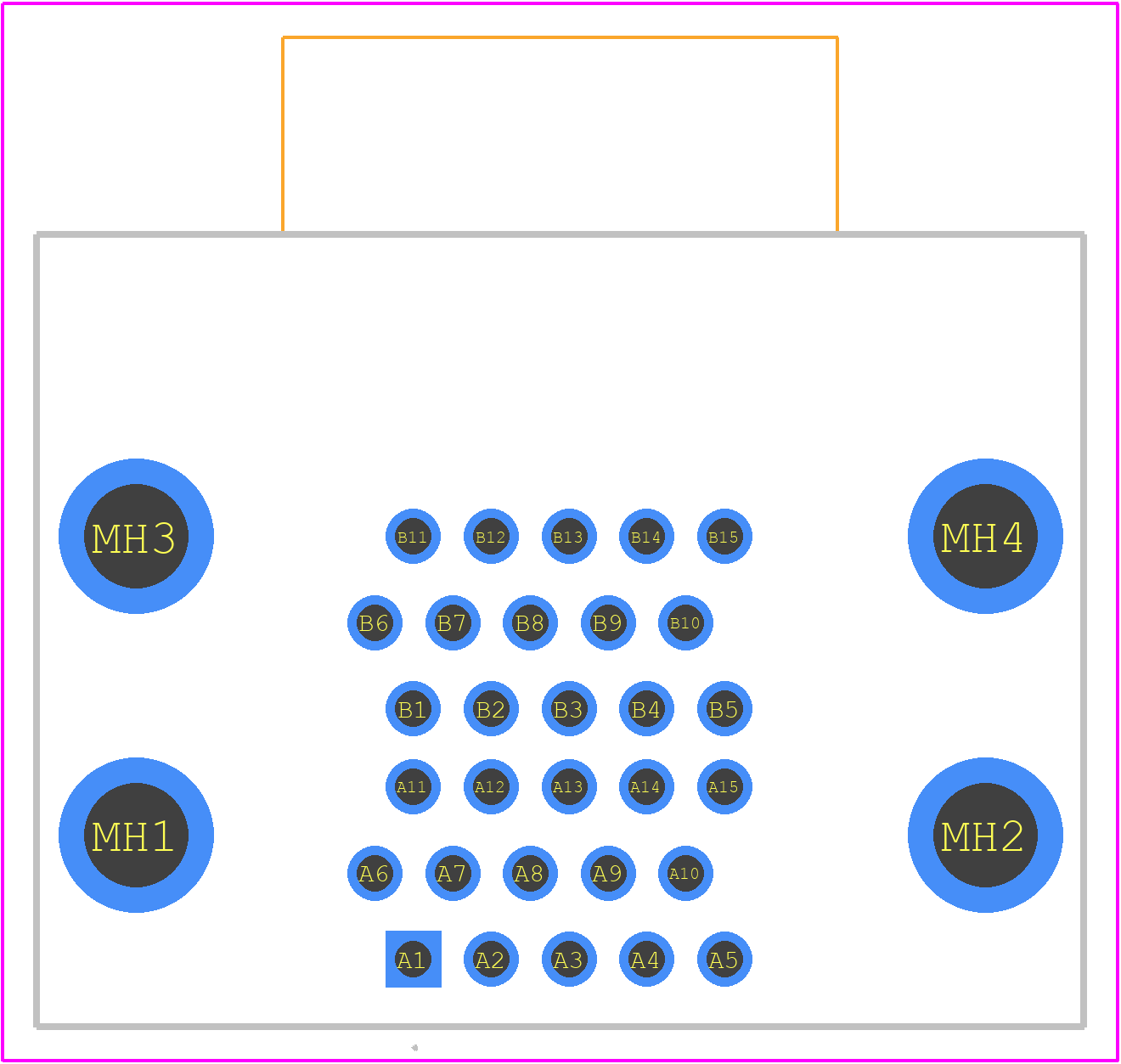 K42X-E15S/S-A4N - Kycon PCB footprint - Other - Other - K42X-E15S/S-A4N-2