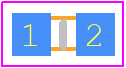 RB102D0J - LITTELFUSE PCB footprint - Thermistors Chip - Thermistors Chip - RB102D0J