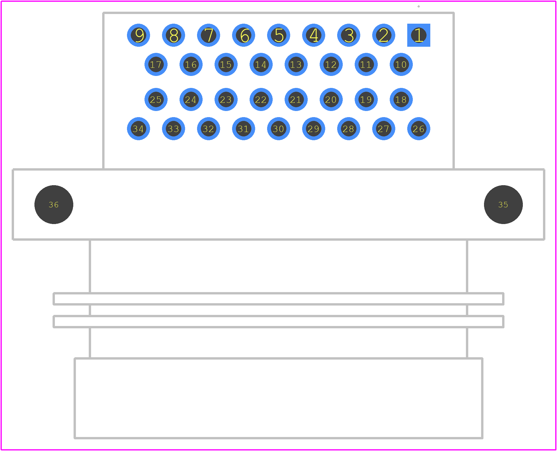 ATS13-34PA-BM285-0 - Amphenol PCB footprint - Other - Other - ATS13-34PA-BM285-0-2