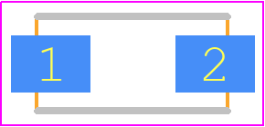 SMAJ220CA - Kyocera AVX PCB footprint - Diodes Moulded Non Polarised - Diodes Moulded Non Polarised - SMA/DO-214AC