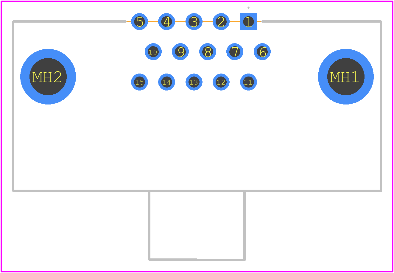 15-007613 - CONEC PCB footprint - Other - Other - 15-007613-1