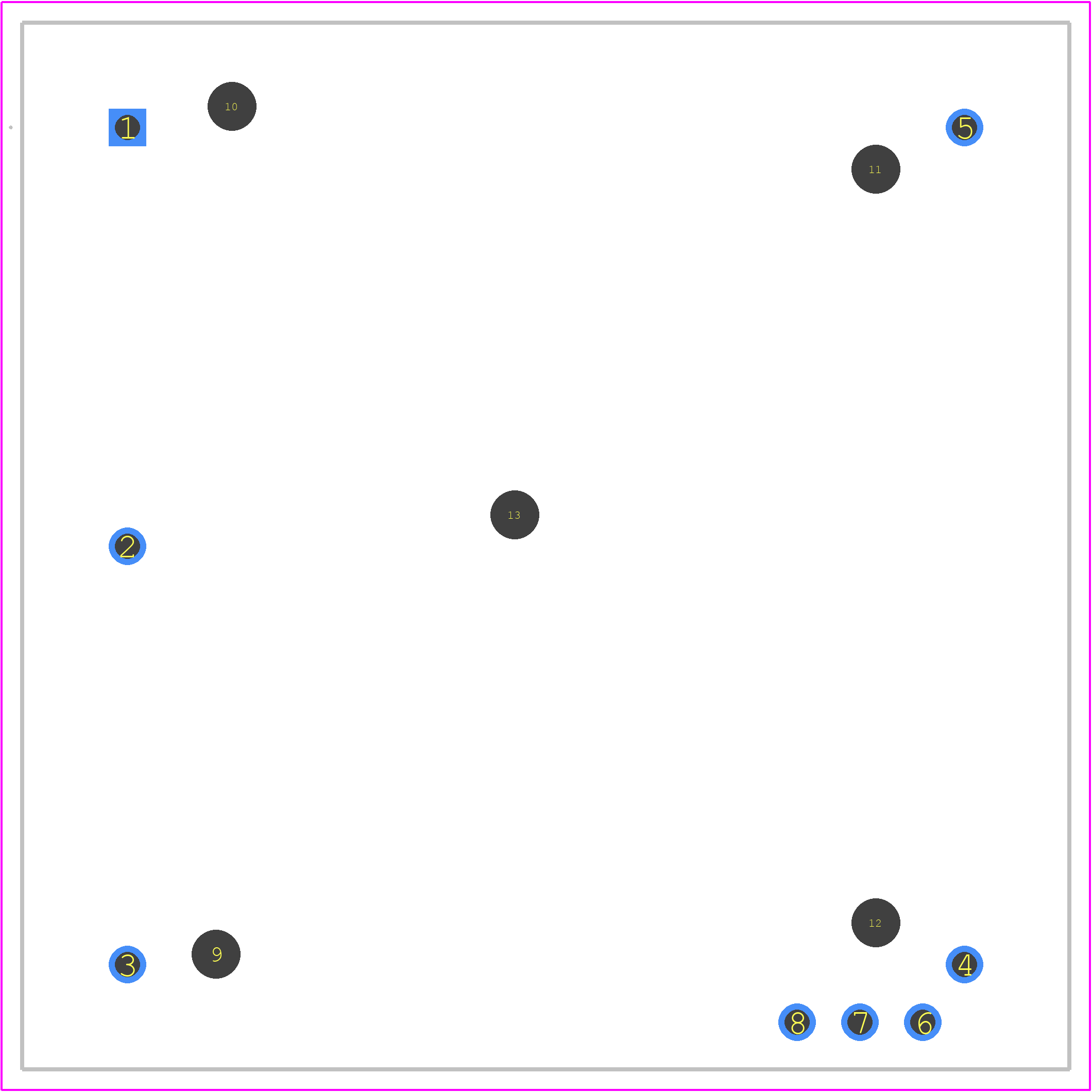 SA.31M - SYMMETRICOM PCB footprint - Other - Other - SA.31M-1