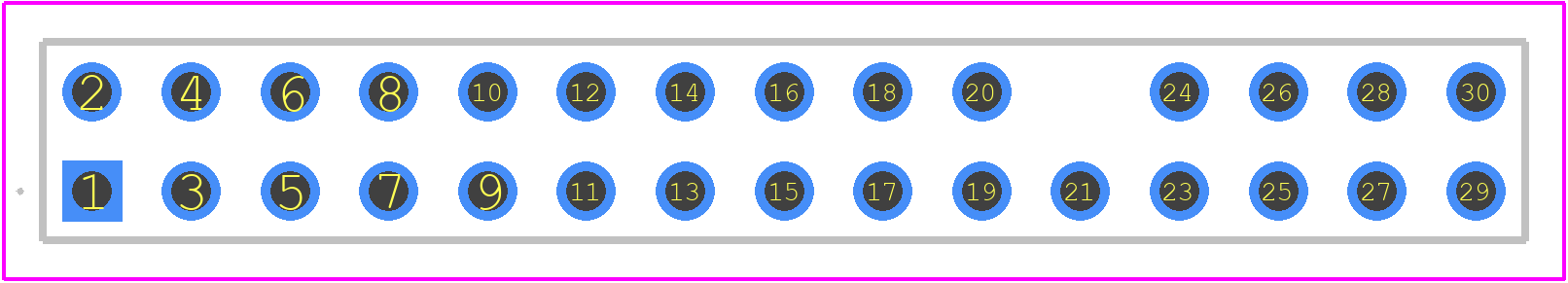 TSW-115-07-T-D-022 - SAMTEC PCB footprint - Other - Other - TSW-115-07-T-D-022-1