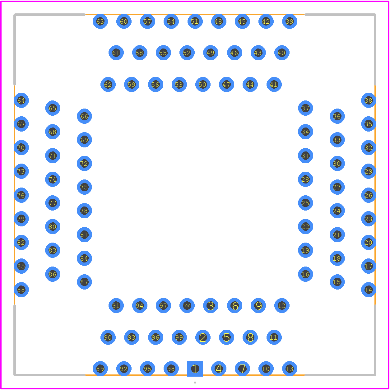 822064-4 - TE Connectivity PCB footprint - Other - Other - 822064-4-1