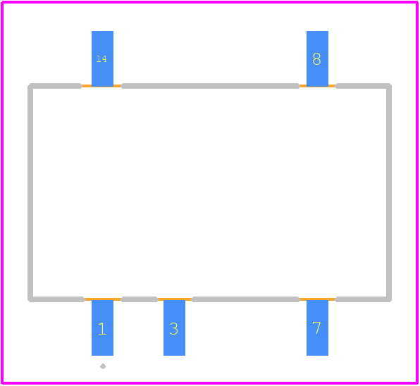 MPBXT-12S12NP - Multicomp Pro PCB footprint - Other - Other - 14PIN SMD
