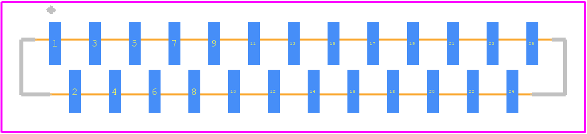 FC1-25-01-T - SAMTEC PCB footprint - Other - Other - FC1-25-01-T-2