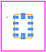 AW35613 - AWINIC PCB footprint - Other - Other - FCQFN 2.0mm×1.5mm x0.55mm-10L