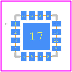 NXLS96421AESR2 - STMicroelectronics PCB footprint - Other - Other - HLQFN16_2026-1