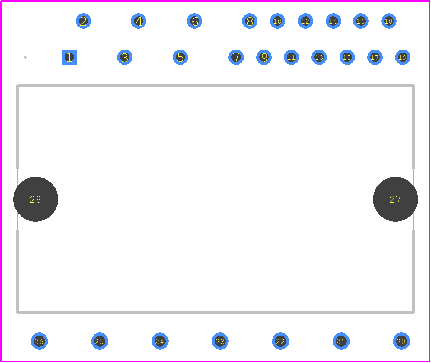 STGI15C60S - STMicroelectronics PCB footprint - Other - Other - CDIP2B-26L