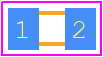 KGQ15ACG2A240FT - Kyocera AVX PCB footprint - Capacitor Chip Non-polarised - Capacitor Chip Non-polarised - 0603 ...