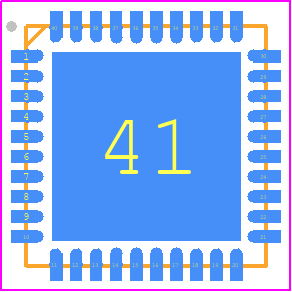 A81415KEVGTR-3 - Allegro Microsystems PCB footprint - Quad Flat No-Lead - Quad Flat No-Lead - EV, Wettable Flank 40-Terminal eQFN_2