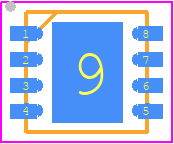 AS1364-BTDT-33 - ams OSRAM PCB footprint - Small Outline No-lead - Small Outline No-lead - AS1364-BTDT-33