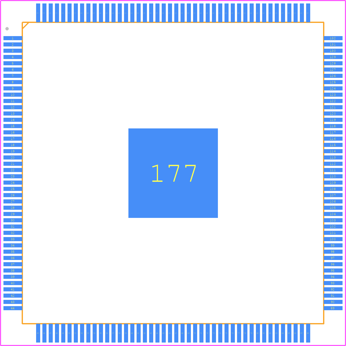 SPC5748GBK0AVKU6 - NXP PCB footprint - Quad Flat Packages - Quad Flat Packages - lqfp24*24_2021