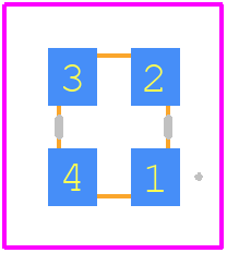 EB13E2E2H-12.288M TR - ABRACON PCB footprint - Other - Other -  2.5mm x 3.2mm