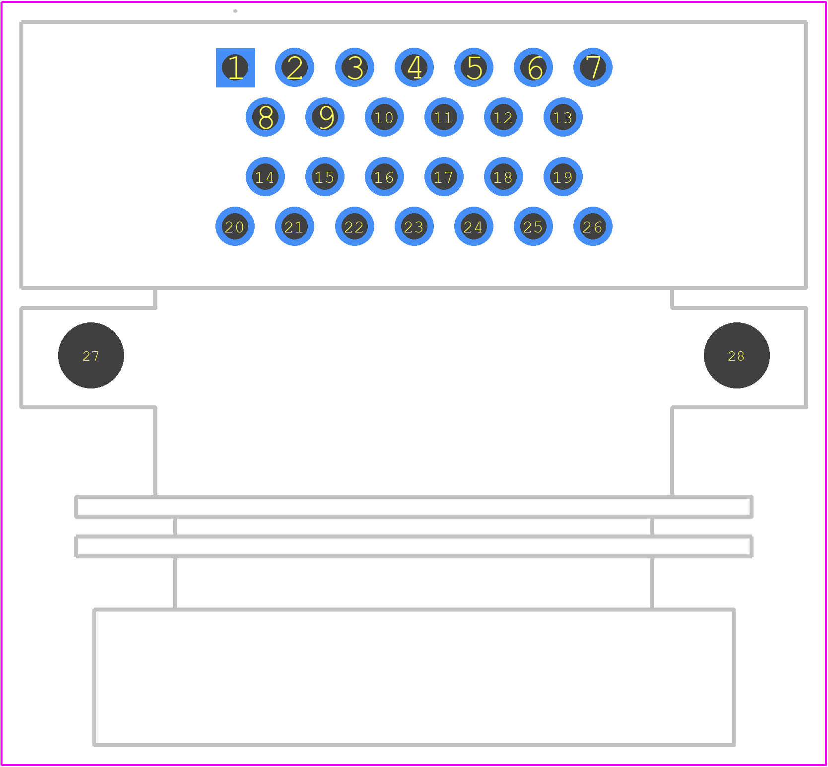 ATS13-26PA-BM287-8 - Amphenol PCB footprint - Other - Other - ATS13-26PA-BM287-8-2