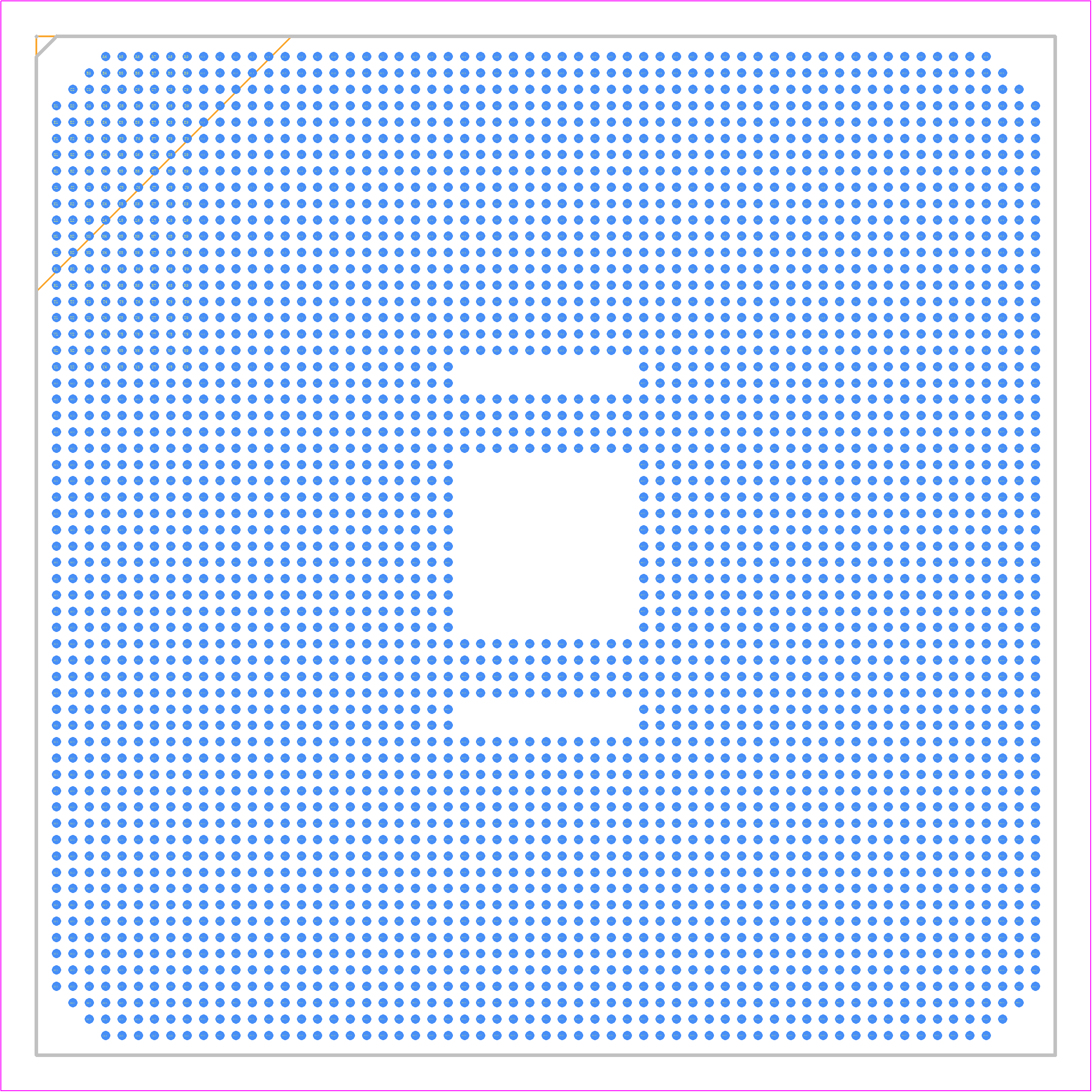 XCVH1542-2MSEVSVA3697 - AMD PCB footprint - BGA - BGA - VSVA3697