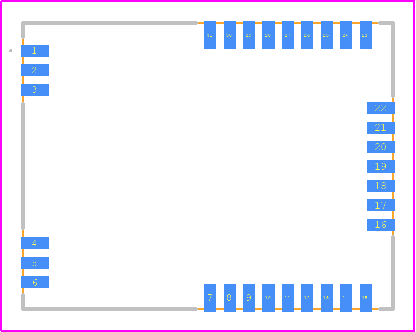 S3003-K615 - ENOCEAN PCB footprint - Other - Other - 19 x 14.7 x 3mm