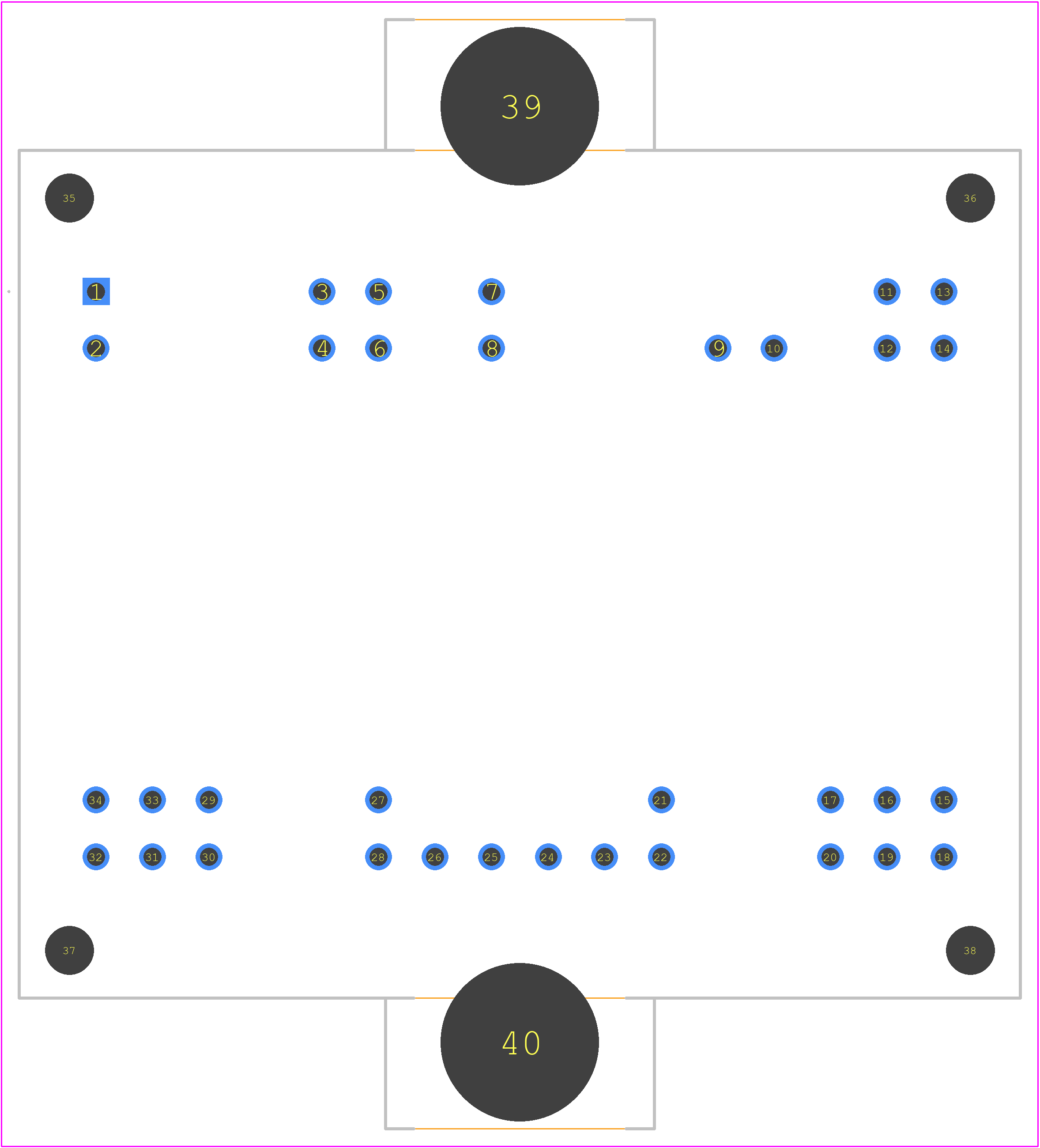 NXH011F120M3F2P1THG - onsemi PCB footprint - Other - Other - PIM34 56.70x42.50x12.00 CASE 180HU ISSUE A_2026-1
