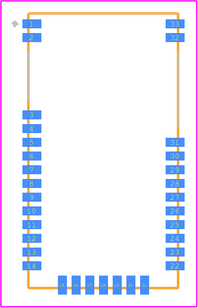 RN4678-V/RM113 - Microchip PCB footprint - Other - Other - RN4678-V/RM113-3