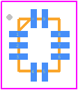 STG3684AUTR - STMicroelectronics PCB footprint - Quad Flat No-Lead - Quad Flat No-Lead - QFN10L