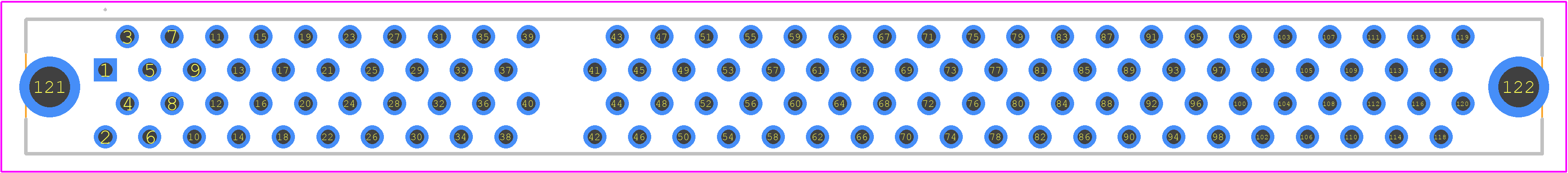 P50-120S-R1-EA - 3M PCB footprint - Other - Other - P50-120S-R1-EA-2