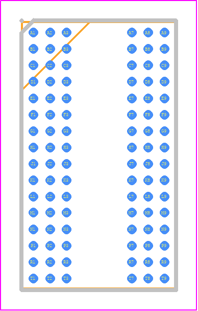 AS4C512M16D4B-62BCN - Alliance Memory PCB footprint - BGA - BGA - 96-Ball FBGA – x16 ..(HA)