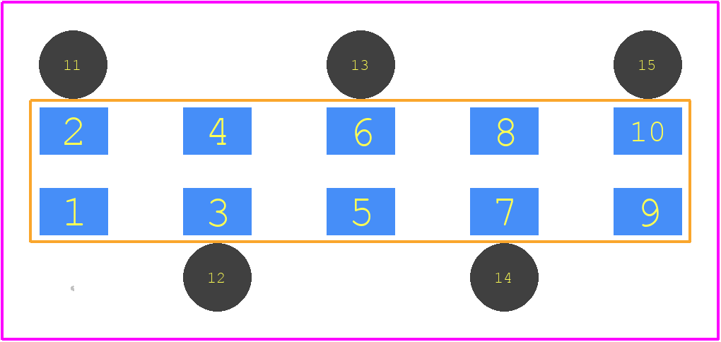 1274.1015 - MENTOR PCB footprint - Other - Other - 1274.1015-4