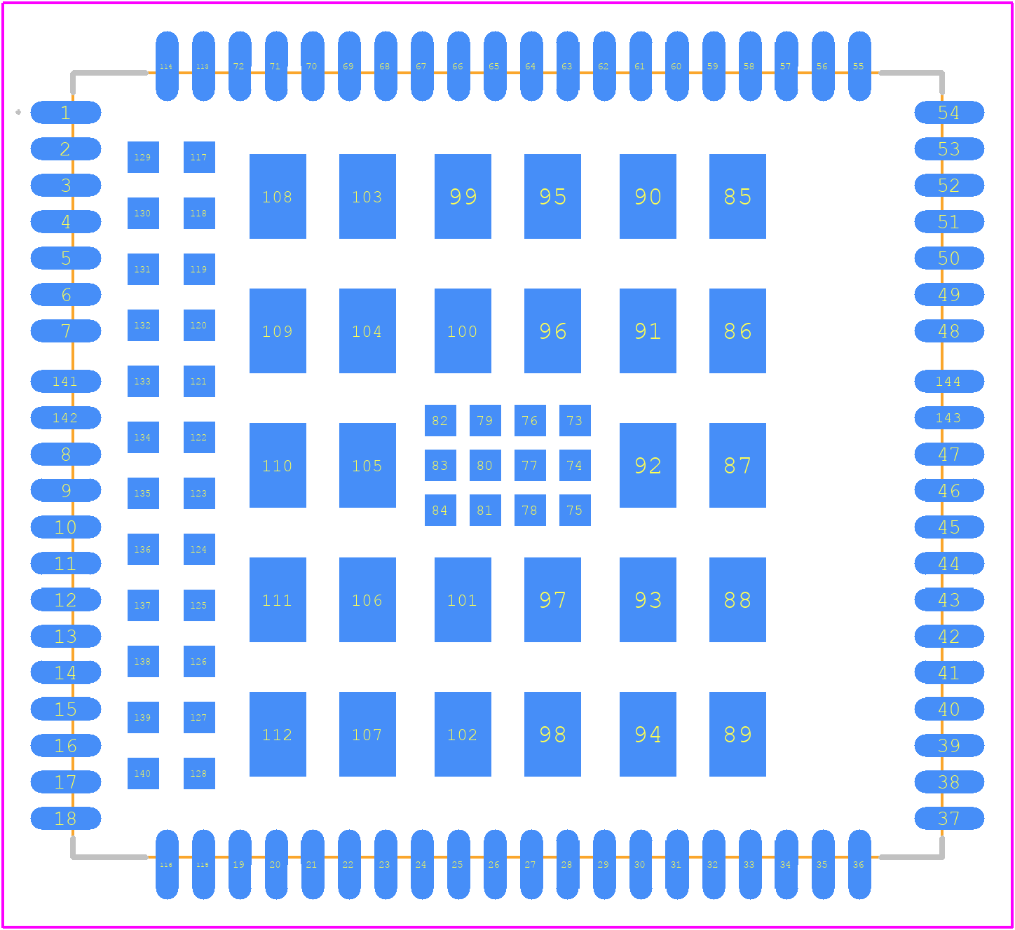 EC200UCNAD-N05-TA0AA - Quectel PCB footprint - Other - Other - 28 X 31 X 2.4mm