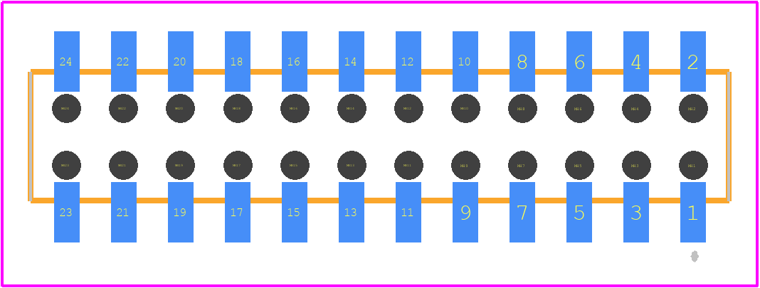 M22-6341242 - Harwin PCB footprint - Other - Other - M22-6341242-2