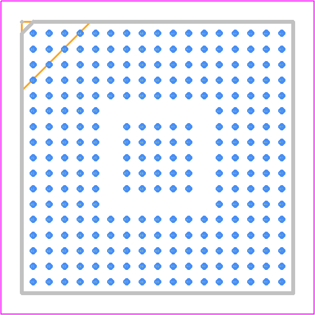 STM32H743XIH6U - STMicroelectronics PCB footprint - BGA - BGA - TFBGA240+25