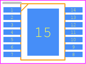 BTH60351EPLXUMA1 - Infineon PCB footprint - Small Outline Packages - Small Outline Packages - PG-DSO-14-2