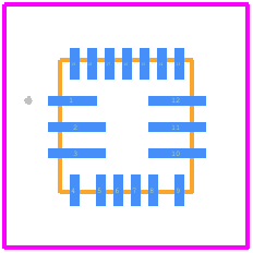 MP6519GQ-P - Monolithic Power Systems (MPS) PCB footprint - Other - Other - QFN-19  (3mmx3mm) 