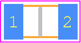 CC1206JRNPO0BN272 - Yageo Group PCB footprint - Capacitor Chip Non-polarised - Capacitor Chip Non-polarised - cc-1206 / 3216