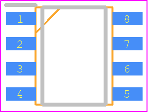HMT1044T/3 - GATEMODE PCB footprint - Small Outline Packages - Small Outline Packages - SOP8_2026