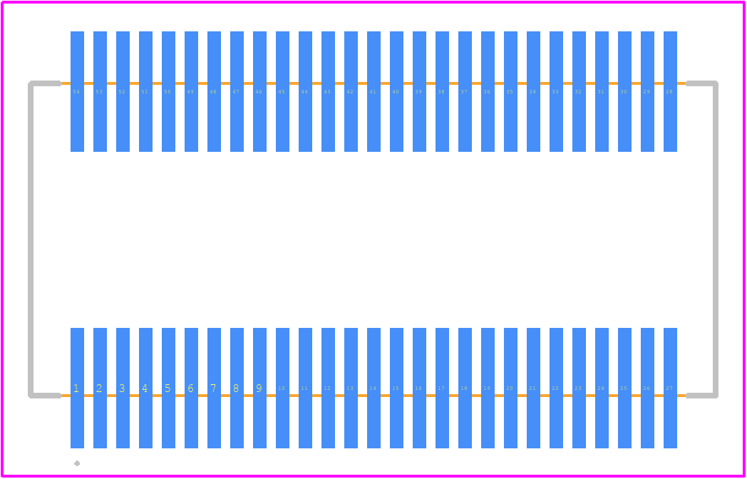 3DSR16M16VS4502-IB-A15 - 3D Plus PCB footprint - Other - Other - SOP 54