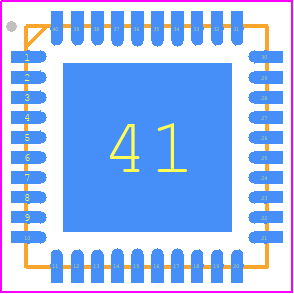 XDPP1100Q040XUMA1 - Infineon PCB footprint - Quad Flat No-Lead - Quad Flat No-Lead - 40-pin QFN (6 × 6 × 0.5 mm)....