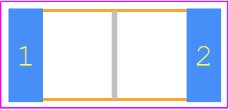 M55342E09B124BRT5 - Vishay PCB footprint - Resistor Chip - Resistor Chip - M55342/09