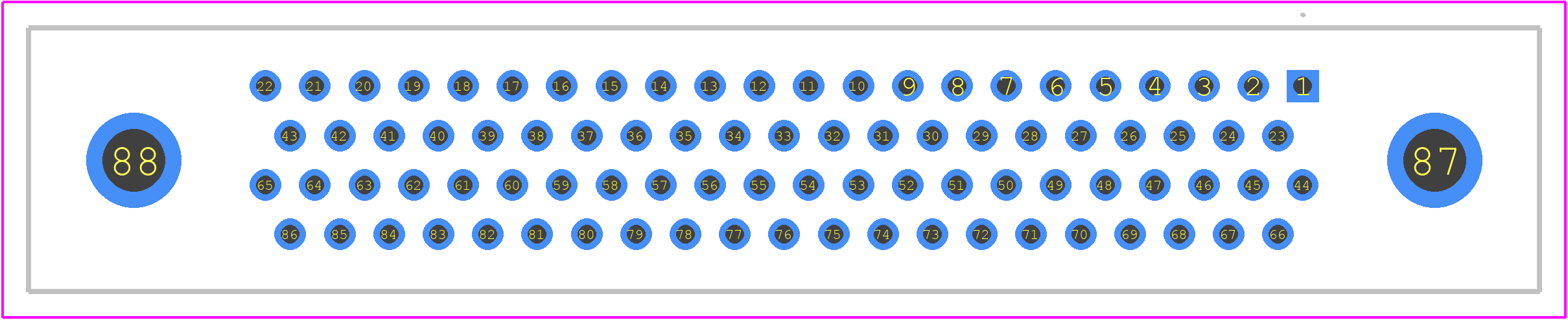 RM422-086-812-9601 - Molex PCB footprint - Other - Other - RM422-086-812-9601-3