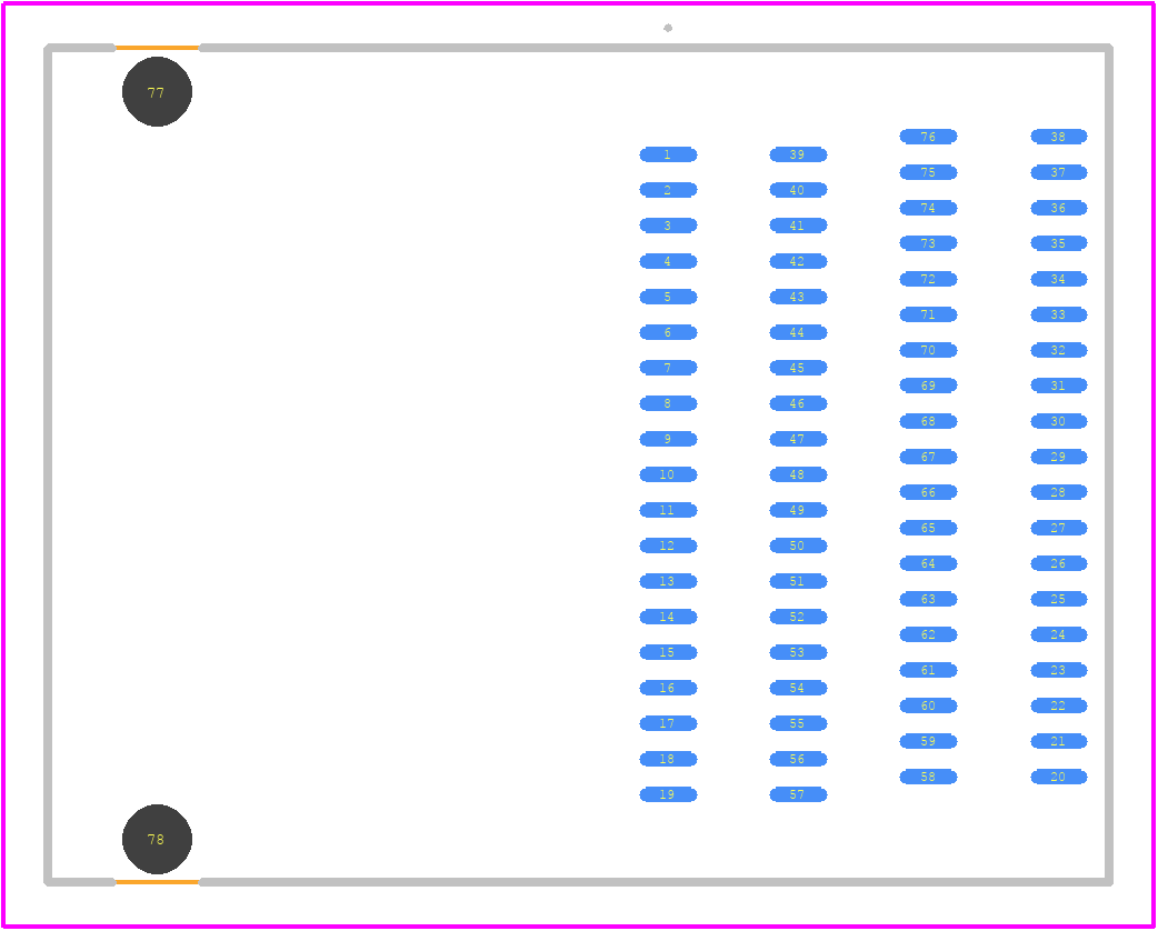 214733-6000 - Molex PCB footprint - Other - Other - 214733-6000-1
