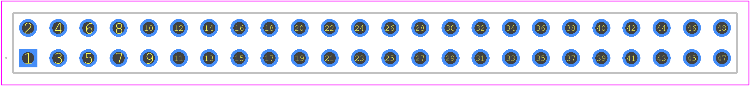 MTSW-124-22-S-D-410 - SAMTEC PCB footprint - Other - Other - MTSW-124-22-S-D-410-2