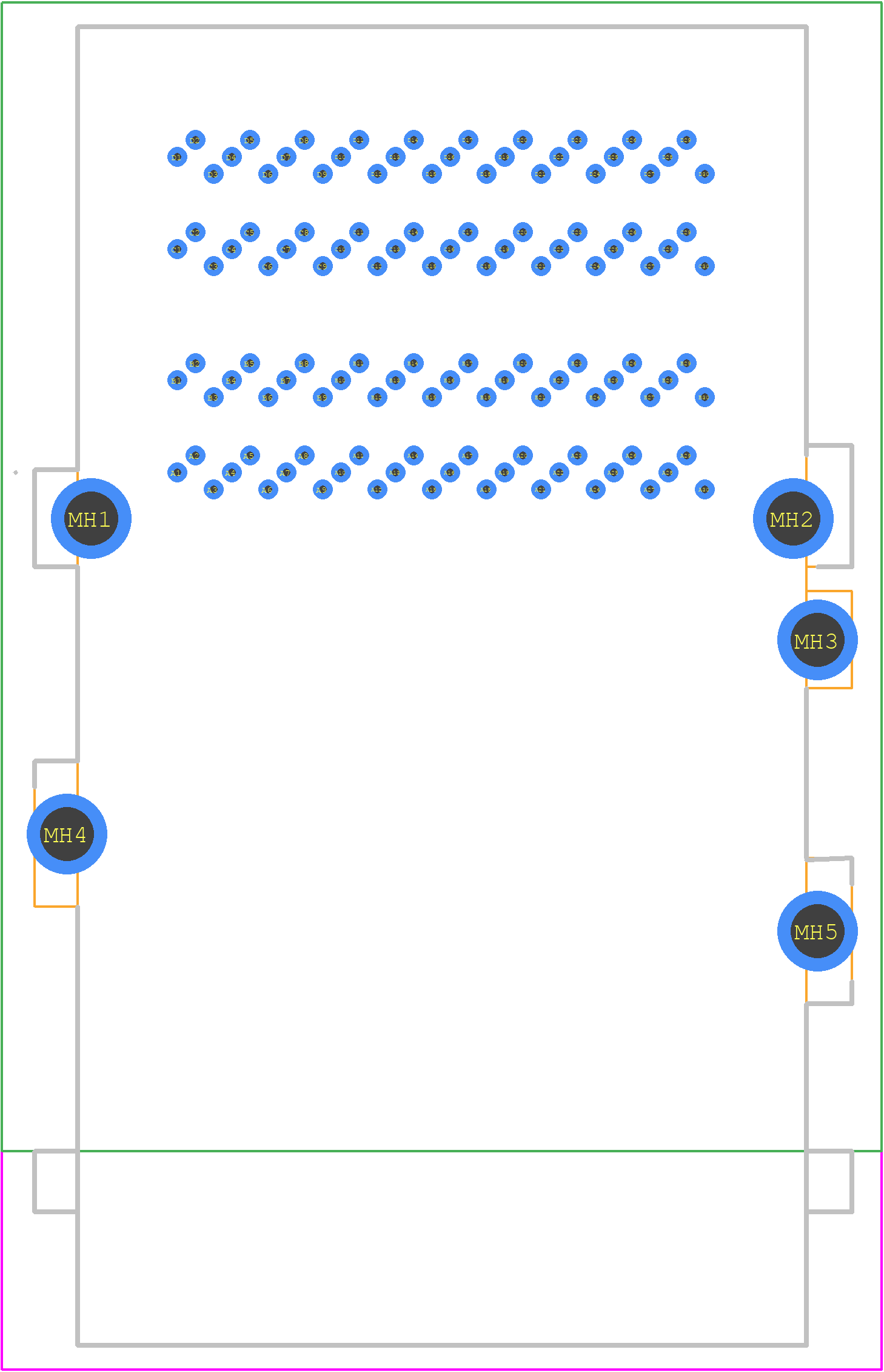 214735-2002 - Molex PCB footprint - Other - Other - 214735-2000-2