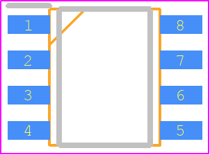 ISA170170N04LMDS - Infineon PCB footprint - Small Outline Packages - Small Outline Packages - PG-DSO 8