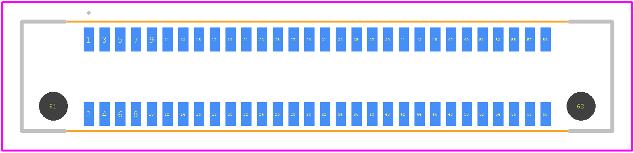 10193010-0601400LF - Amphenol PCB footprint - Other - Other - 10193010-0601400LF-1